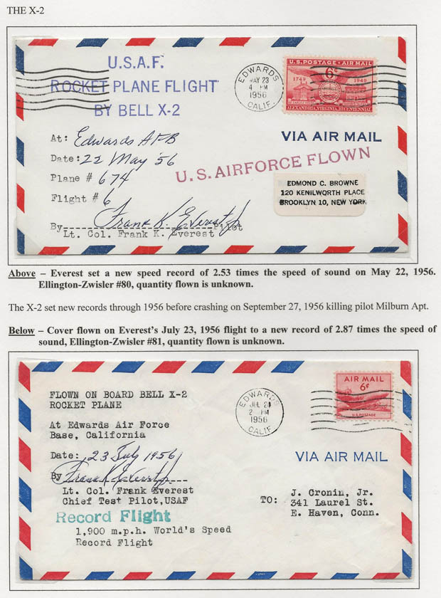 22 May, 23 July Flown Covers